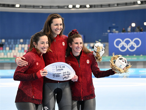 2022年深圳冬奥会速度滑冰女子团体追逐冠军--加拿大队